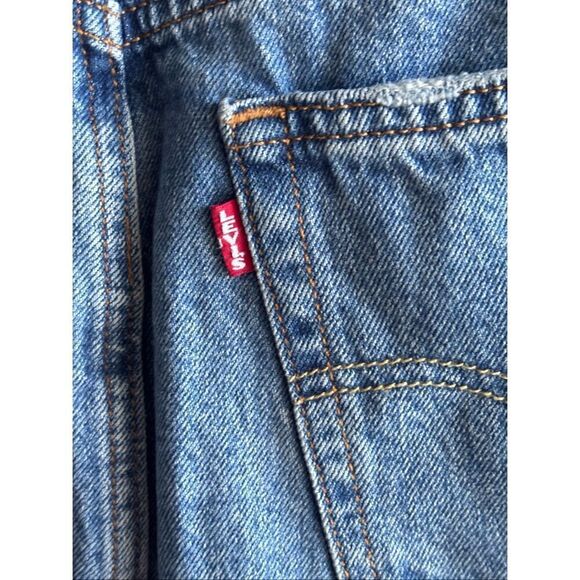 ❤️Levi’s NWT Iconic Long Contrast Denim Skirt - Picture 8 of 13